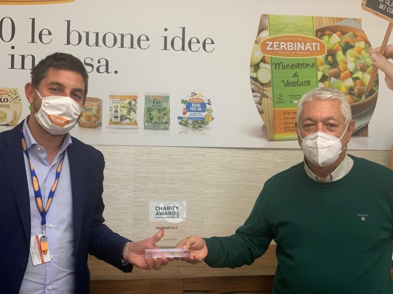 La Zerbinati insignita del “Charity Award 2020” del Banco Alimentare Piemonte